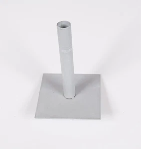 Pedestal Torso Stand Stand Metal Stand Pipe Metal Plate Steel Grey - Picture 1 of 7