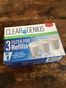 Clear Genius Filter Pod Refills (Pack-3) SR-3, Includes 3 Filter Pod Refills,... - Picture 1 of 5