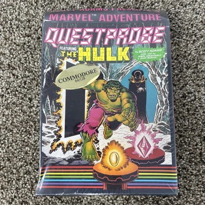 SEALED 1st HULK Game Adventure International MARVEL QuestProbe  Commodore 64 128 - Image 1 of 4