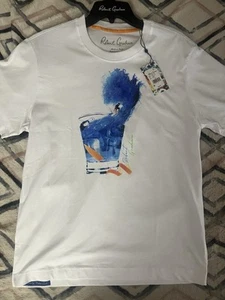 robert graham Surf N Sip Classic Fit White T Shirt Sz M Retail $98 - Picture 1 of 4