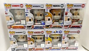 Fanatics Funko Pop Santa Christmas Vinyl Figure NFL Football Choose One - Picture 1 of 49
