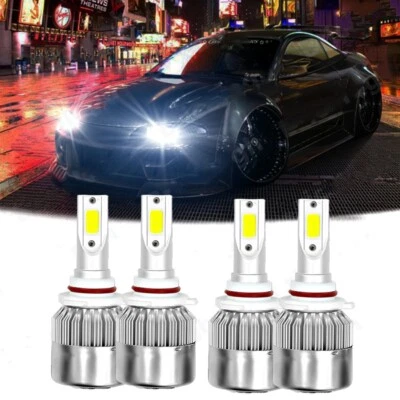 For Mitsubishi Eclipse 1999-1995 9005+9006 LED Headlight Bulbs Kit Hi/Lo beam - Image 1 of 4