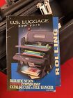 U.S. Luggage Ballistic Nylon Rolling Computer Catalog File Case - 18"x9.5"x14"