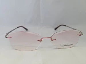 Totally Rimless TR282 Evoke Pink Tint Rimless Eyeglasses 53-16-135 - Picture 1 of 4
