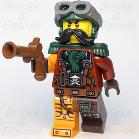 LEGO&reg; Ninjago Flintlocke Minifigure with Epaulettes Pirate Skybound 70605 70601