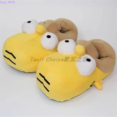 Cartoon The Simpsons Winter Warm Cotton Slippers Women Cosplay Indoor Home Shoes - Image 1 of 4