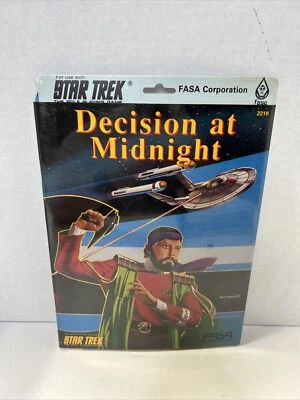 STAR TREK DECISION AT MIDNIGHT SEALED Adventure Module  #2219 FASA Sealed J2 - Image 1 of 2