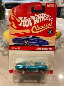2005 Hot Wheels Classics Series 2 3/30 1965 CORVETTE Blue w/Red Line Chrome5Sp - Picture 1 of 1