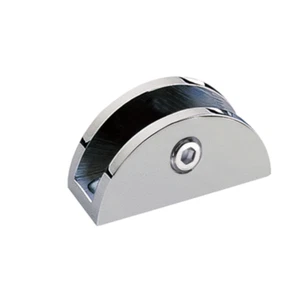 Heavy Duty Round Shelf Clamp for 1/4" & 3/8" thick Glass, Acrylic or Wood set x4 - Picture 1 of 14