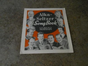 Alka Seltzer Song Book - Copyright 1937 - Picture 1 of 3