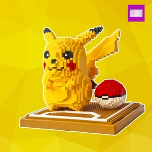 GEEKANT Set di Blocchi da Costruzione - Pokemon Pikachu, 1260 Pezzi, Alto 7 Pollici - Foto 1 di 5