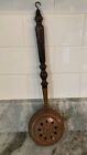 1910-1920 COPPER WARMING PAN FOR MUFFIN BISCUIT SIGNED GARANTI VILLEDIEU, FRANCE