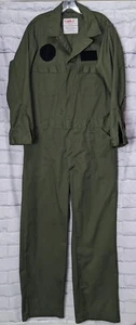 Green Military Utility Coverall Stock Number 8405-01-462-4346 Size 44L Unicor - Picture 1 of 12