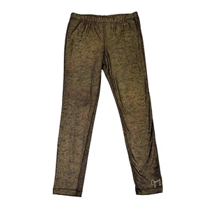 Juicy Couture Girls Gold Black Leggings 8-10 - Picture 1 of 5