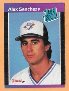 Alex Sanchez Toronto Blue Jays Rookie #47 - Donruss casi nuevo-como nuevo 1989 - Imagen 1 de 2