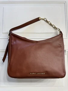 Bolso de Hombro Marc Jacobs Tempo Baguette Cadena Cuero TRUFA CHOCOLATE NUEVO CON ETIQUETAS $525 - Imagen 1 de 6