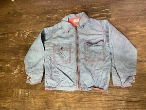 Stuart Jay Denim Jacket Boys 7 Blue Jean Zip Up Casual - Picture 1 of 11