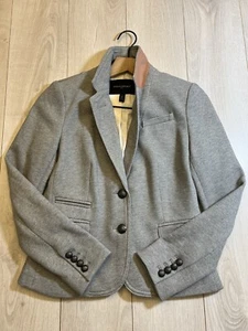 Banana Republic Academy grau Baumwolle Strick Blazer Jacke Gr. 0P - Bild 1 von 13
