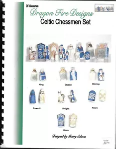 Dragon Fire Designs~Celtic Chessmen Set~cross stitch pattern booklet - Picture 1 of 1