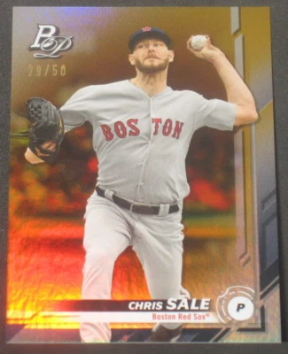 Chris Sale 2019 Bowman Platinum Gold Parallel #78 (29/50) Boston Red Sox - Image 1 of 2