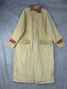 Chaqueta plumero vintage American Eagle para hombre abrigo de cuero de lona beige mediano - Imagen 1 de 22