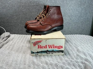 NOS 80s Red Wing Super Sole 2230 Steel Toe Size US 7 1/2E (#56) - Picture 1 of 8