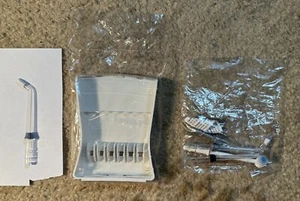5 Genuine Waterpik Jet Tips Water Flossers Irrigators Brush New Sealed & Holder - Picture 1 of 3