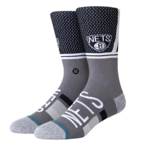Stance Brooklyn Nets Shortcut 2 Infiknit Casual Crew Socks Mens M (6-8.5) - Picture 1 of 5