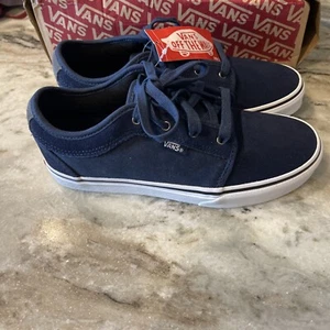 VANS Chukka Low Dress Blues Men’s Size 5 PRO Canvas Low Top Sneakers Skater NEW - Picture 1 of 9