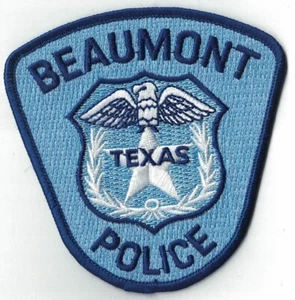 Beaumont Police blue border TX Texas Police Patch  - Picture 1 of 1