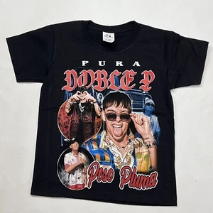 Peso Pluma T Shirt Youth MEDIUM Black Graphic Short Sleeve Tee KIDS - Picture 1 of 1