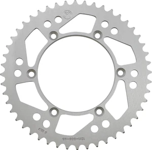 1211-808-48-11 REAR SPROCKET 48 TEETH ALUMINIUM SILVER PER SUZUKI TS 125 R 1990 - Foto 1 di 1