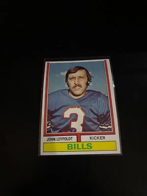 John Leypoldt 1974 Topps NRMT-MT Bills 288 - Image 1 of 2
