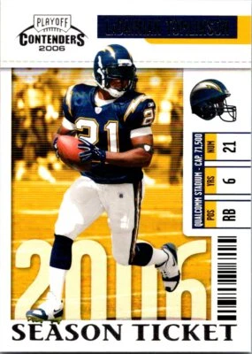 LaDainian Tomlinson - 2006 Playoff Contenders Football #80 - San Diego Chargers - Image 1 of 2