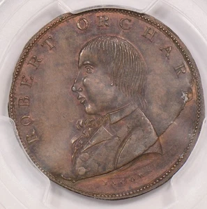 PC0093 Great Britain 1795 1/2 Penny PCGS AU 55 halfpenny dublin dh-313 combine - Picture 1 of 4