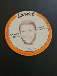 1975 CARVEL BASKETBALL DISC KAREEM ABDUL JABBAR MILWAUKEE BUCKS NEUWERTIG ORANGE  - Bild 1 von 2