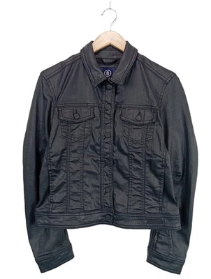 BOGNER JEANS Cazadora vaquera Mujeres Chaqueta Talla EU 40 negro look casual - Imagen 1 de 4
