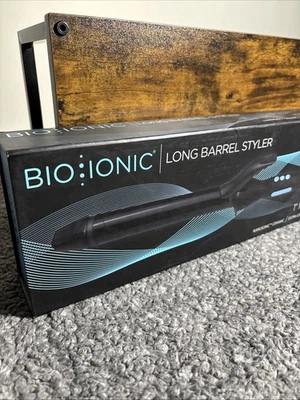 Bio Ionic Long Barrel Styler Curling Iron 1 Inch Pro Curling Iron Black - Image 1 of 4