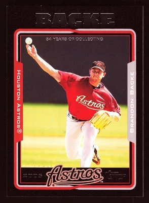 Brandon Backe Houston Astros 2005 Topps Black #506 SN /54 - Image 1 of 2