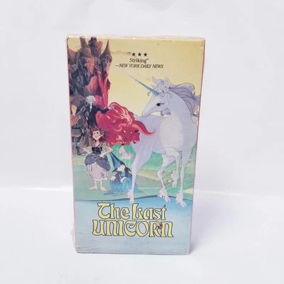 The Last Unicorn VHS Rankin Bass Jeff Bridges Farrow Lansbury Christopher Lee - Image 1 of 2