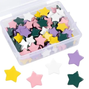 100PCS Push Pins Tacks,Thumb Tacks for Wall,Steel Point Push Pins for Cork Bo... - Picture 1 of 7