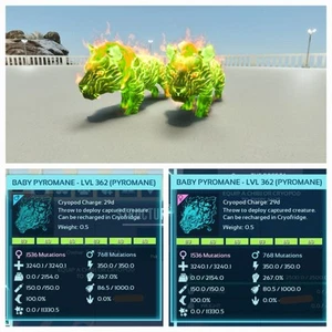 PYROMANE LEMON LIMENEW TOP WEIGHT 2154, PAAR BABY ARK ASCENDED PVE PC/XBOX/PS5 - Bild 1 von 4