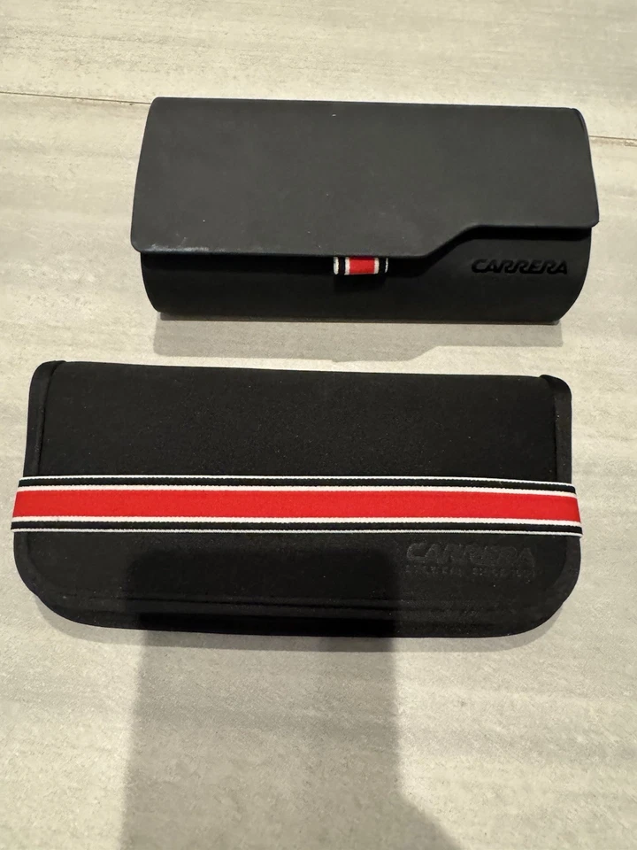 2x Gafas de sol Carrera Negro Estuche rígido Magnético + Estuche más suave Foto 1 de 1