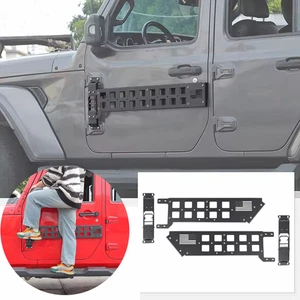 Front Door Expansion Rack Frame Storage Shelf W/Foot Peg for Jeep Wrangler JK JL - Picture 1 of 8