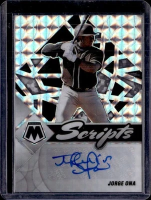 2022 Panini Mosaic #SC-JO Jorge Ona Scripts Holo - Image 1 of 2