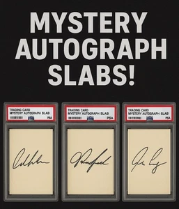 MYSTERY PSA AUTOGRAPH SLAB PACK GUARANTEED PSA SLAB AUTOGRAPH CARD - Picture 1 of 2