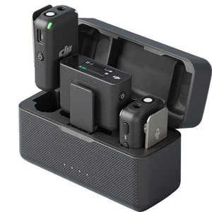 Micro DJI Mic (2 TX + 1 RX + étui de charge), microphone sans fil Lavalier, 250 m (820 - Photo 1 sur 6