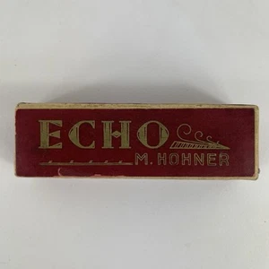 Vintage M. Hohner Echo Mundharmonika Tonart C Made In Germany mit Box spielt - Bild 1 von 10