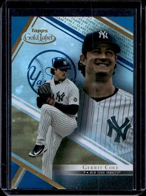2021 Topps Gold Label Gerrit Cole Class 1 Blue #1/150 Yankees - Image 1 of 2