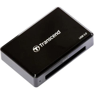 Transcend RDF2 Externer Speicherkartenleser USB-A (USB 3.1 Gen 1) Schwarz